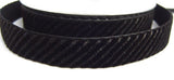R1177 16mm Black Nylon Patterned Velvet Ribbon - Ribbonmoon