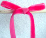 R1195 8mm Shocking Pink Nylon Velvet Ribbon