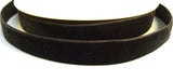 R1205 16mm Darkest Brown Nylon Velvet Ribbon - Ribbonmoon
