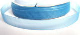 R1303 13mm Pompadour Blue Sheer Ribbon - Ribbonmoon