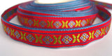 R1424 12mm Flowery Woven Jacquard Ribbon - Ribbonmoon