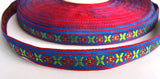 R1426 12mm Flowery Woven Jacquard Ribbon - Ribbonmoon