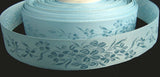 R1433 21mm Tonal Saxe Blue Flowery Woven Jacquard Ribbon - Ribbonmoon