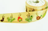 R1519 40mm Beige Easter Themed Printed Taffeta Ribbon by Berisfiords