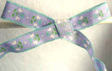 R1653 12mm Lilac Flowery Ribbon, 100% Cotton - Ribbonmoon