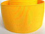 R1982 59mm Gold Yellow Woven Edge Nylon Nurses Petersham - Ribbonmoon