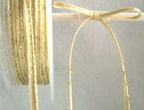 R2324 3mm Metallic Pale Gold Textured Lame Ribbon - Ribbonmoon