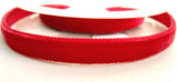 R2349 10mm Cardinal Red Nylon Velvet Ribbon - Ribbonmoon