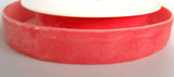 R2363 25mm Coral Pink Nylon Velvet Ribbon by Berisfords