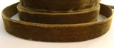 R2365 16mm Deep Moss Brown Nylon Velvet Ribbon - Ribbonmoon