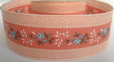 R2569 38mm 100% Cotton Flower Design Ribbon - Ribbonmoon