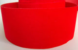 R2594 50mm Bright Red Nylon Velveteen Ribbon