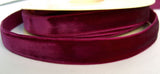 R2604 17mm Wine Nylon Velvet Ribbon - Ribbonmoon