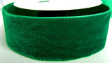 R2680 51mm Deep Bottle Green Nylon Velvet Ribbon by Berisfords - Ribbonmoon