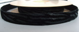 R2688 16mm Black Patterned Nylon Velvet Ribbon by Berisfords - Ribbonmoon