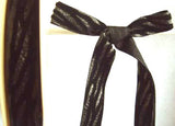R2688 16mm Black Patterned Nylon Velvet Ribbon by Berisfords - Ribbonmoon