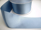R0725 35mm Dusky Blue Single Face Satin Ribbon by Berisfords