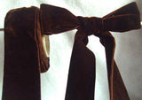 R4183 52mm Dark Brown Thick Double Face Nylon Velvet Ribbon - Ribbonmoon