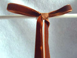 R4189 10mm Hot Chocolate Brown Nylon Velvet Ribbon - Ribbonmoon