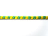 C449C 2.5mm Emerald Green and Yellow Woven Silk Decorative Cord