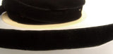 R4591 18mm Black Nylon Velvet Ribbon - Ribbonmoon