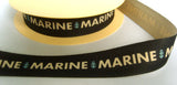 R4618 27mm Dark Navy Acrylic Tape "MARINE" print - Ribbonmoon