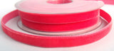 R5496 9mm Deep Coral Pink Nylon Velvet Ribbon by Berisfords - Ribbonmoon