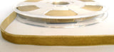 R5948 10mm Golden Straw Nylon Velvet Ribbon by Berisfords - Ribbonmoon