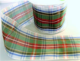 R6046 70mm Dress Stewart Tartan Sheer Ribbon by Berisfords