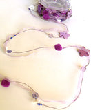 R6153 Beads on a Wire Decorating a 7mm Sheer Ribbon - Ribbonmoon