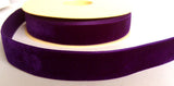 R6357 23mm Deep Cadbury Purple Nylon Velvet Ribbon by Berisfords - Ribbonmoon