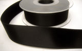 R8010 27mm Black Double Face Satin Ribbon - Ribbonmoon