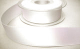 R8025 27mm White Double Face Satin Ribbon - Ribbonmoon