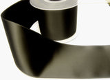 R8033 72mm Charcoal Grey Double Face Satin Ribbon - Ribbonmoon