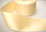 R8043 50mm Pale Cream Double Face Satin Ribbon - Ribbonmoon
