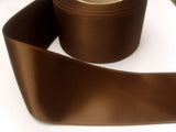 R8069 40mm Chocolate Brown Double Face Satin Ribbon - Ribbonmoon