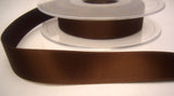 R8070 16mm Chocolate Brown Double Face Satin Ribbon - Ribbonmoon