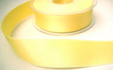 R8096 27mm Banana Flesh Yellow Double Face Satin Ribbon - Ribbonmoon