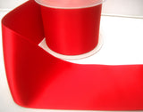 R7828 70mm Pale Poppy Red Double Face Satin Ribbon