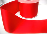 R7162 52mm Flame Red Double Face Satin Ribbon