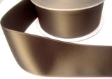 R7161 40mm Taupe Grey Brown Double Face Satin Ribbon