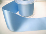 R8260 70mm Dusky Cornflower Blue Double Face Satin Ribbon - Ribbonmoon
