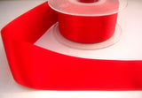 R8312 40mm Poppy Red Double Face Satin Ribbon - Ribbonmoon