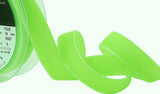 R8805 16mm Apple Green (Bright Lime) Nylon Velvet Ribbon by Berisfords