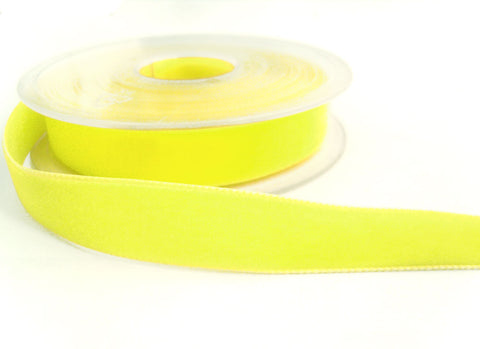 R8964 50mm Citron (Lemon) Nylon Velvet Ribbon by Berisfords