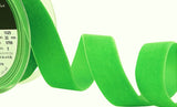 R9085 22mm Laitue (Bright Green) Nylon Velvet Ribbon by Berisfords