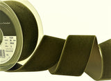 R9165 36mm Loden Green Nylon Velvet Ribbon by Berisfords