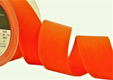 R9222 36mm Capucine (Deep Orange) Nylon Velvet Ribbon by Berisfords