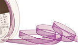 R9255 10mm Plum Purple Super Sheer Ribbon by Berisfords