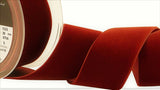 R9351 36mm Havanne (Rust Brown) Nylon Velvet Ribbon by Berisfords